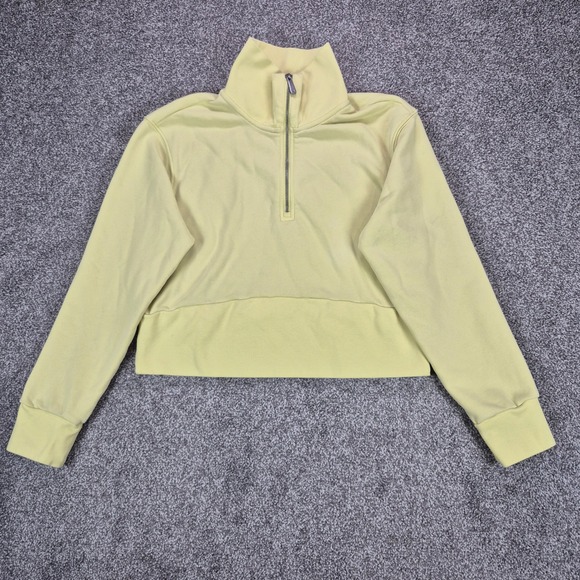 Vuori Tops - Vuori Sedona Sport Half Zip Pullover Womens XS Yellow Cropped Sweatshirt